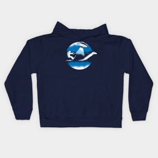 Cryptid Water Skiing Kids Hoodie